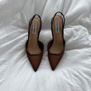 Steve Madden Brown Slingback Heels